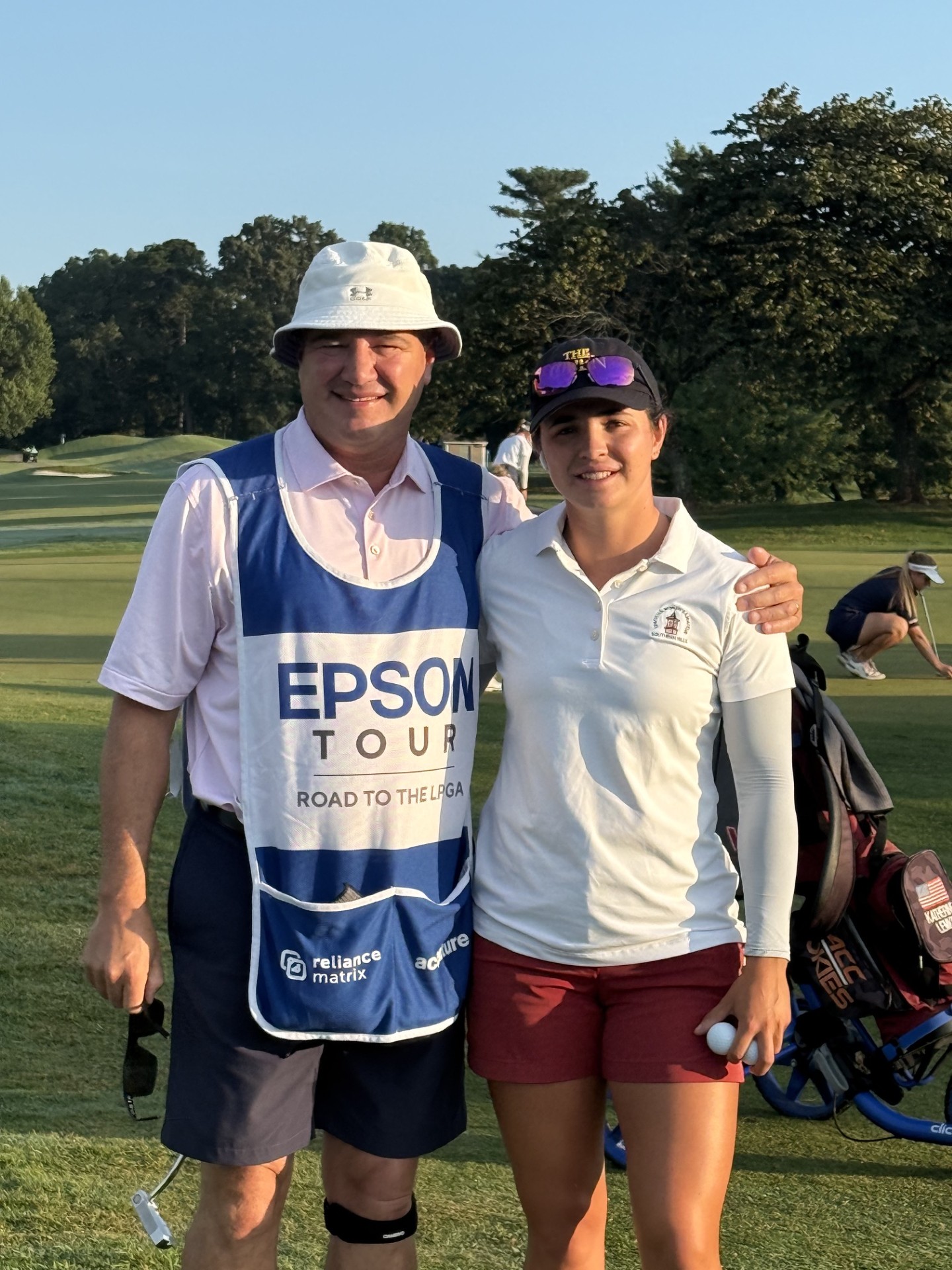 Katherine Lemke on the course